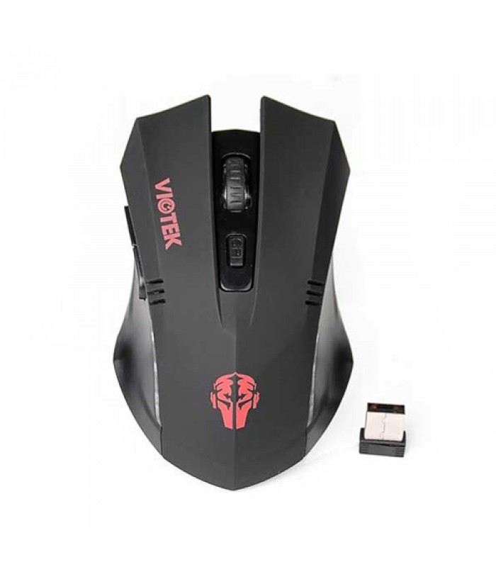 Souris optique sans fil Viotek MEISTER 2,4 GHz - Noir/Rouge (VT-MS-10W)