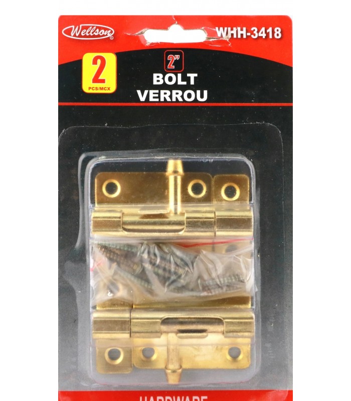 Wellson Bolt 2 in - Pack of 2