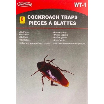 Wellson Cockoach Glue Traps - 6 pcs