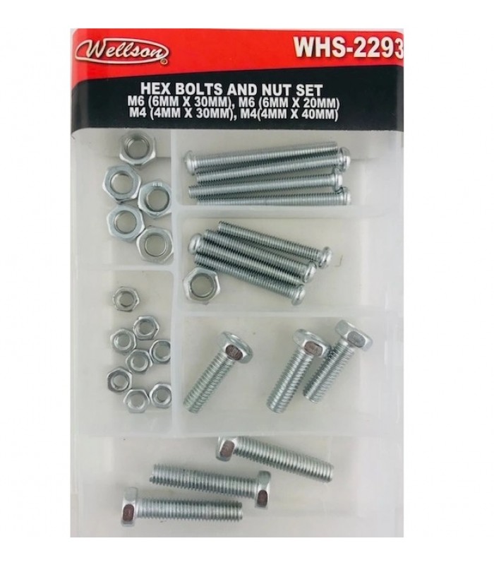 Wellson Hex Bolts set with nut