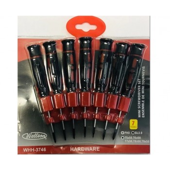 Wellson Mini Screwdriver set - 7 pcs