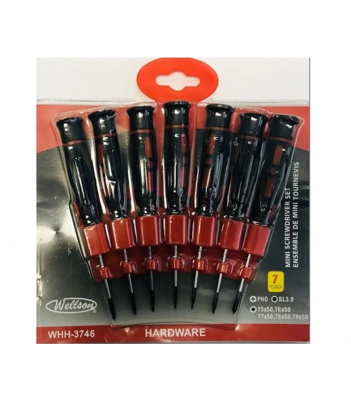 Wellson Mini Screwdriver set - 7 pcs