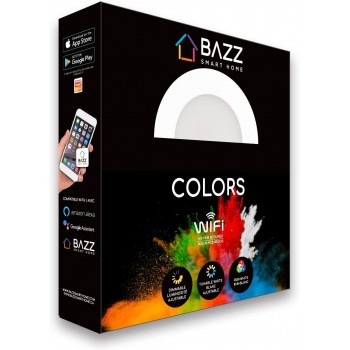 Bazz Smart Wifi RGB LED Recessed Light Fixture 4 in. - White