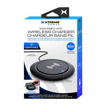 Xtreme XWC8-1018-BLK 10 Watt Fast Wireless Charging Pad