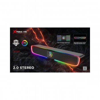 Xtrike Me 2.0 Stereo Gaming Speaker with RGB Backlight SK-600, 3.5 mm jack (audio), USB (power)