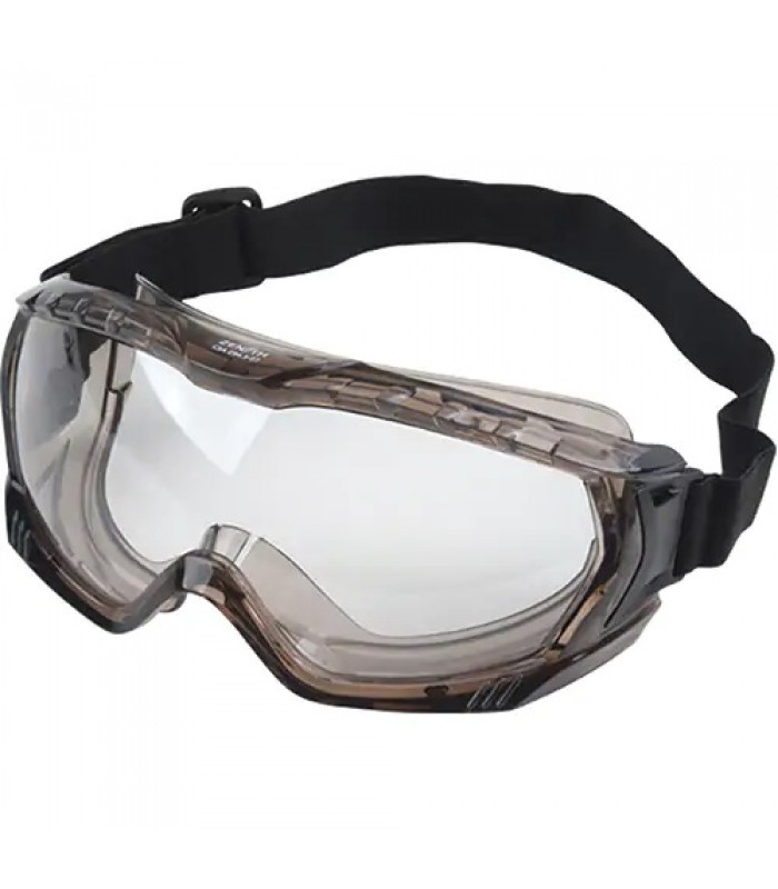 Zenith Z1100 Series Safety Goggles, Clear Tint, Anti-Fog, Elastic Band