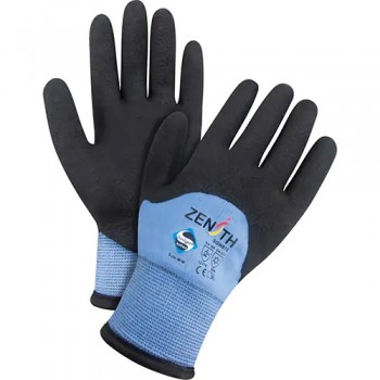 ZX-30° Premium Coated Gloves, 2X-Large, Foam PVC Coating, 15 Gauge, Nylon Shell