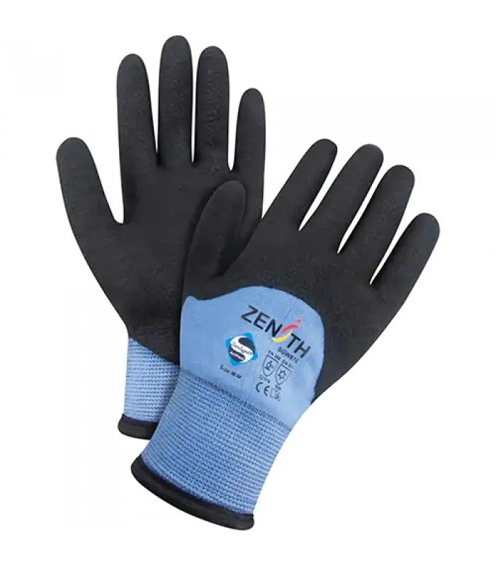 ZX-30° Premium Coated Gloves, 2X-Large, Foam PVC Coating, 15 Gauge, Nylon Shell