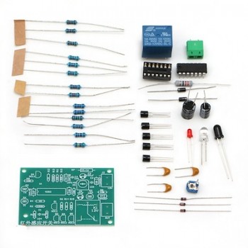 Ensemble de module de commutation de retard de capteur de proximité infrarouge humain DIY 12V