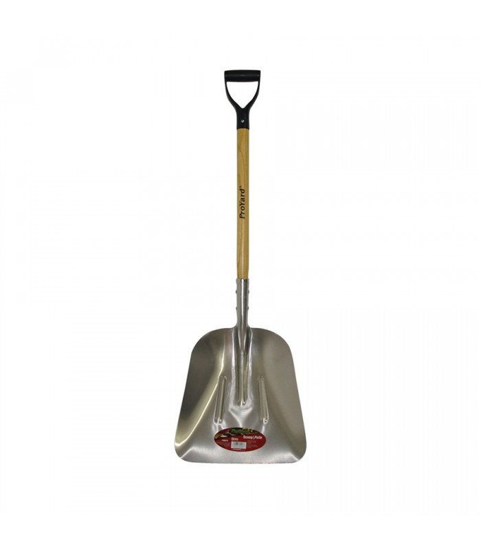 ProYard Scoop Shovel Aluminum 45-1/2 in. Wood Handle Poly D-Grip