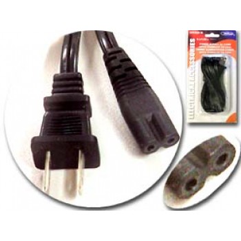 Fil d'alimentation AC, 18awg, 2.5A, Certifié, 1,8m de Wellson