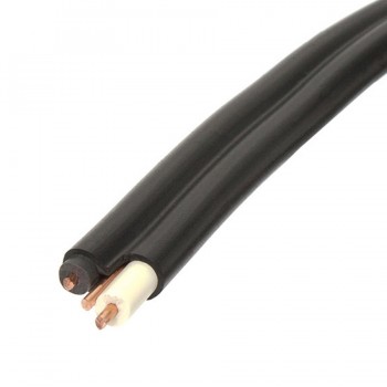 PTI Solid Wire - 2c/12 AWG - NMWU - Black - 10m