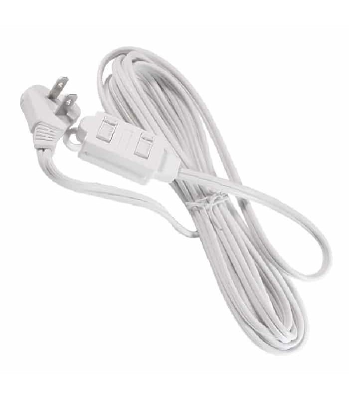 PureVolt 3-Outlet Indoor Extension Cord - 125V - 13A - White - 4m