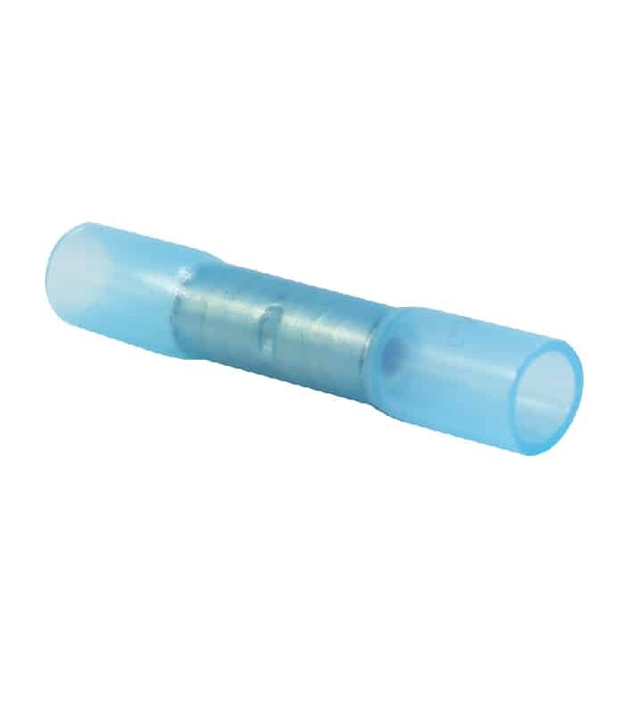 PureVolt Heat-Shrink Butt Splice Connector - 16-14 AWG - Blue - Pack of 10