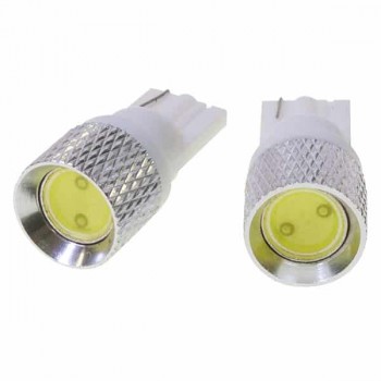 PureVolt Ampoule DEL haute puissance - 12Vcc - Base T10 - Blanc - Paquet de 2