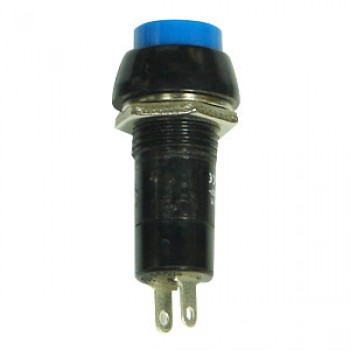 PureVolt Push-Button Switch (Round) 3 A 125 VAC - Blue
