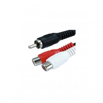 Adaptateur RCA Mâle à 2 RCA Femelle 6 po. de Global Tone