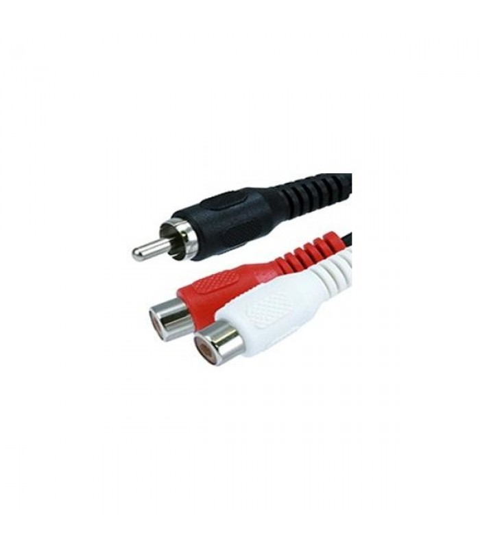 Adaptateur RCA Mâle à 2 RCA Femelle 6 po. de Global Tone