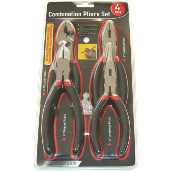 Pliers set - 4 pcs Rodac 6'' Linesman