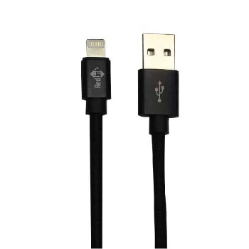 RedLink Câble tressé USB mâle à Lightning - Noir - 2m