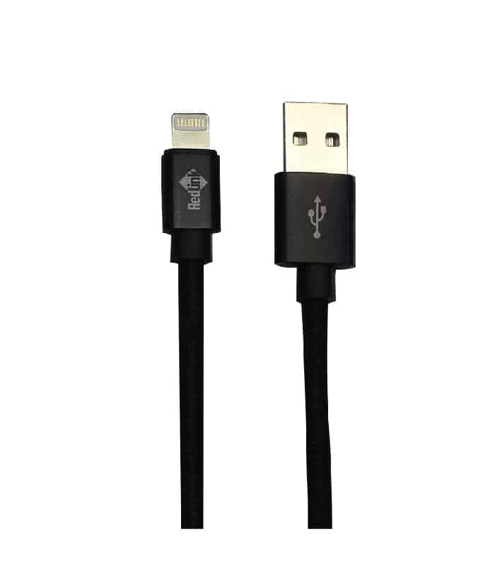 RedLink Câble tressé USB mâle à Lightning - Noir - 3m