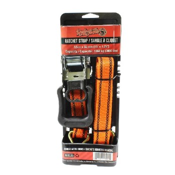 RedTools Ratchet Strap with Handle - 3000lbs Capacity - 32mm X 4.5m
