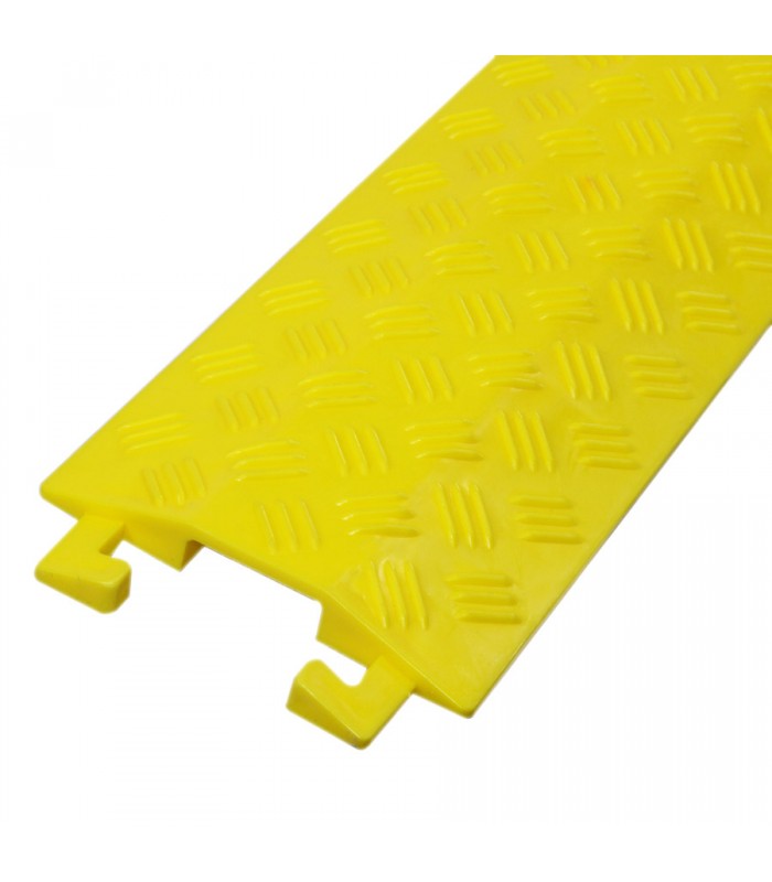 RedTools Single Channel Cable Protector - 100cm X 13cm X 2cm - Yellow