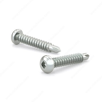 Reliable Pan Head Zinc Plated Metal Screw Self-Drilling #10 x 1 in. - Pack of 8
