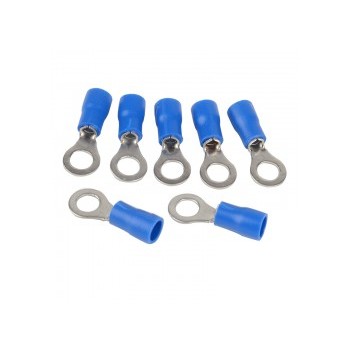 Ring Terminals No.10 16-14, Vinyl, Insulated, Bag of 25pcs