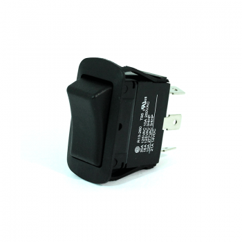 Rocker switch 6P 125VAC 16A ON/OFF/ON - Black