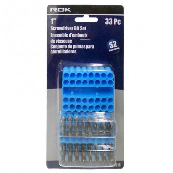ROK S2 Screwdriver Bit Set 1 in. - 33 pieces