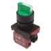 Rotary switch - Momentary 45 ° - N.O./N.F. - Green