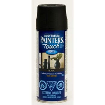 Peinture Multi-Usages Painter's Touch de Rust-Oleum - Noir Mat 340G