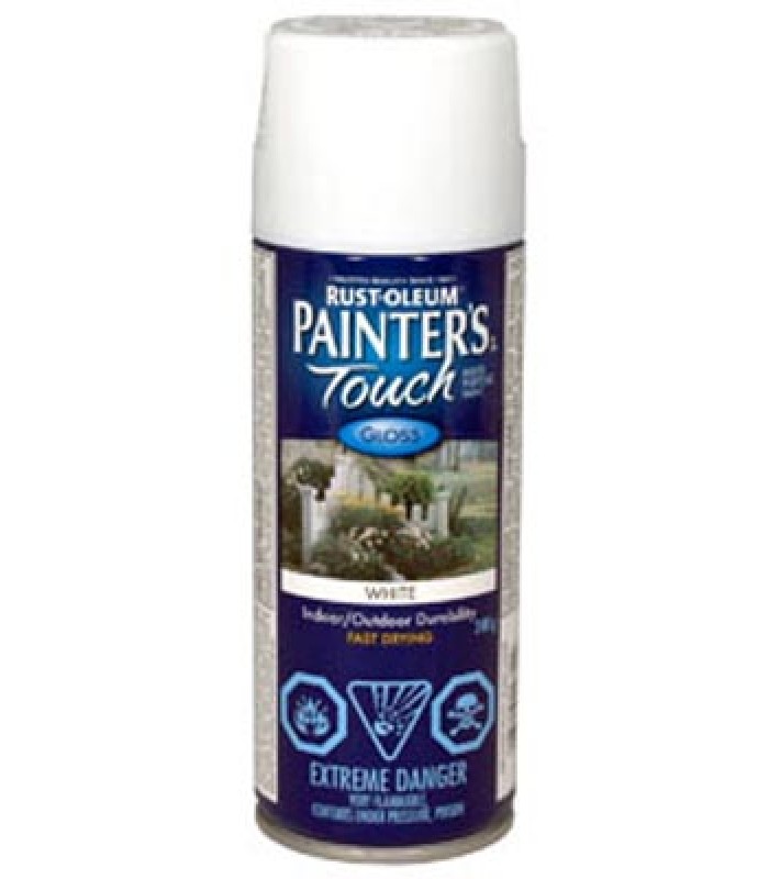 Peinture Multi-Usages Painter's Touch de Rust-Oleum - Blanc Lustré 340G