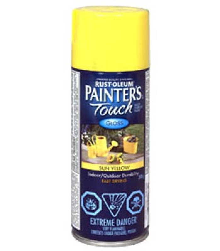 Rust-Oleum Paint Spray 340G (12oz) Gloss Yellow (Painters Touch)