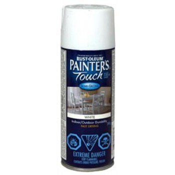 Peinture Multi-Usages Painter's Touch de Rust-Oleum - Blanc Semi-Lustré 340G