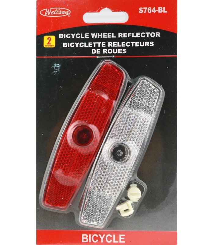 Reflecteurs de roue pour bicyclette - Paquet de 2