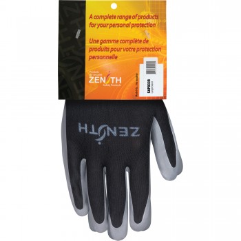Zenith Safety Products Black Coated Gloves - Large