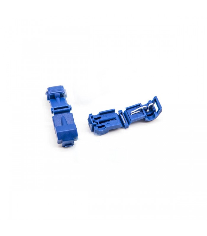 Connecteur auto-dénudant, 16-14 AWG, Bleu, Sac de 20pcs