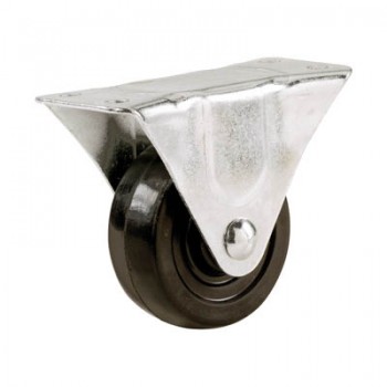 Shepherd Hardware 9478 2 1/2-Inch Rubber Rigid Plate Caster