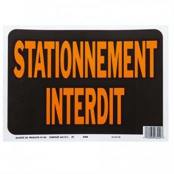 Enseigne "Stationnement Interdit"
