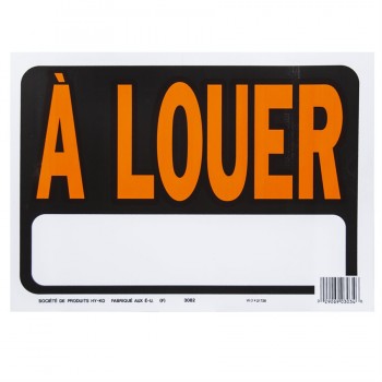 Sign "à louer"