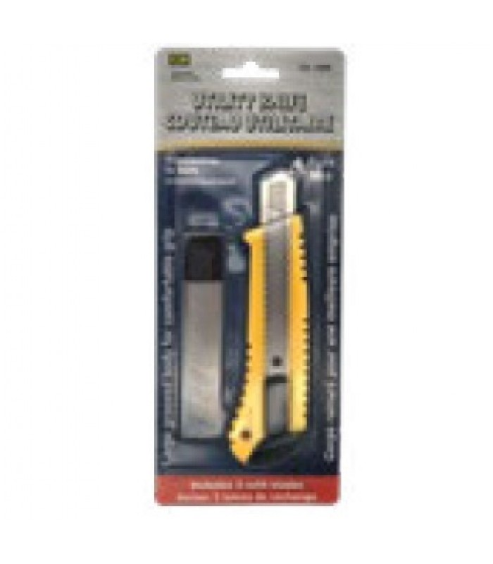 Snap-off Blade Utility Knife with 3 refill blades