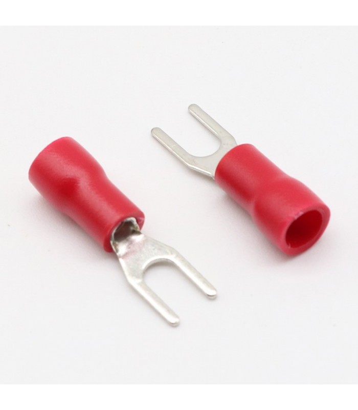 Spade Terminals No.10 22-16, Vinyl, Insulated, Bag of 25pcs