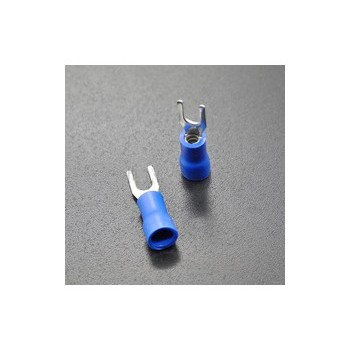 Spade Terminals No.6 16-14, Vinyl, Insulated, Bag of 25pcs