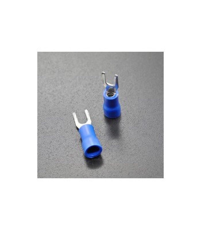 Spade Terminals No.6 16-14, Vinyl, Insulated, Bag of 25pcs