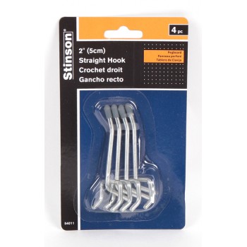 Stinson 4PC 2in Double Prong Pegboard Hook