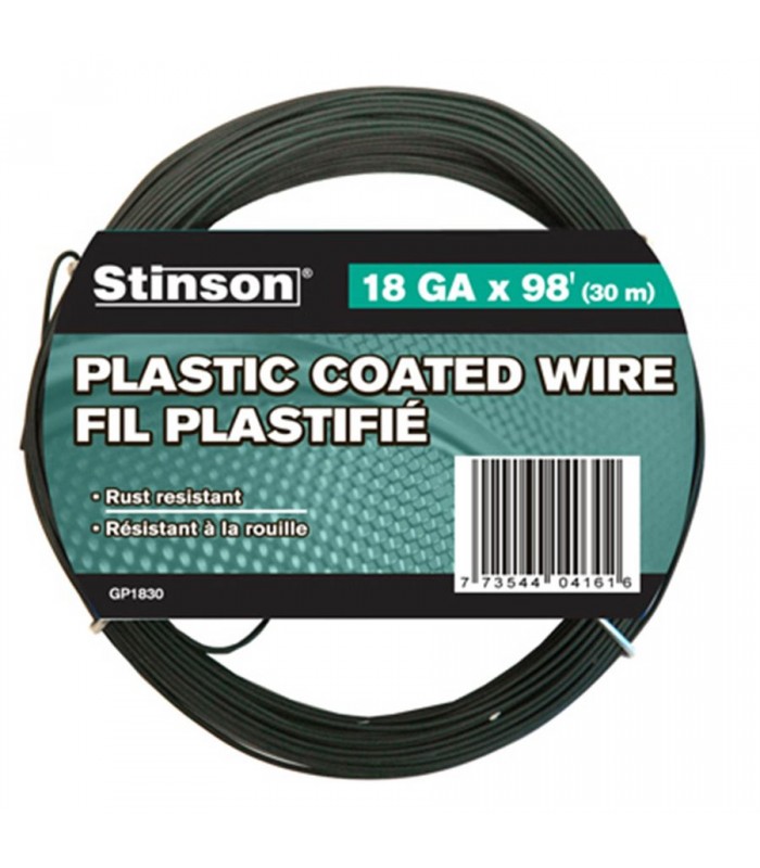 Stinson PVC Coated Steel Wire 18 gauge 30m