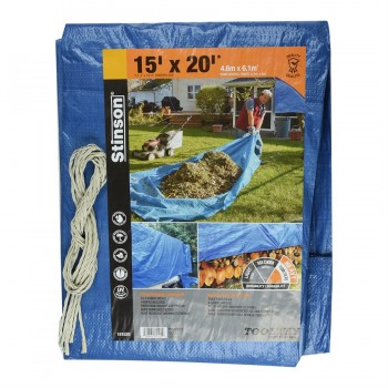 Stinson Tarpaulin 15 ft x 20 ft Blue