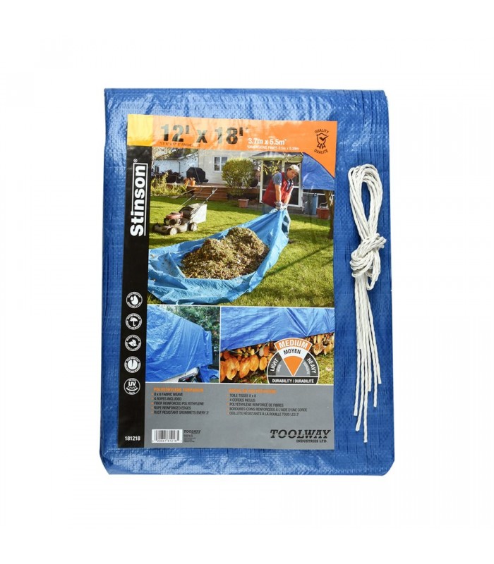 Stinson Tarpaulin 18 ft x 24 ft Blue